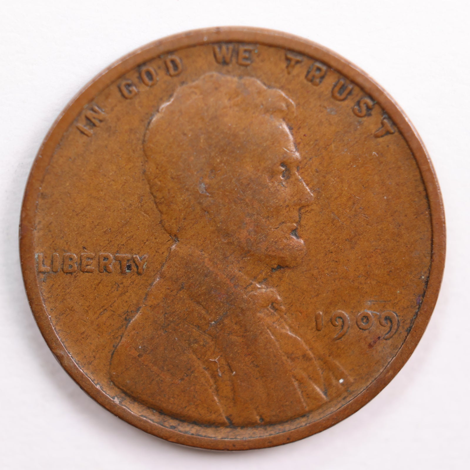 1909 VDB Lincoln Wheat Cent, Fine Circulated Coin, Store #CT0660