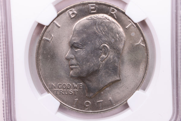 1971-D Eisenhower Dollar., NGC Graded., Store #18785