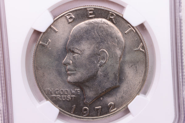 1972-D Eisenhower Dollar., NGC Graded., Store #18786