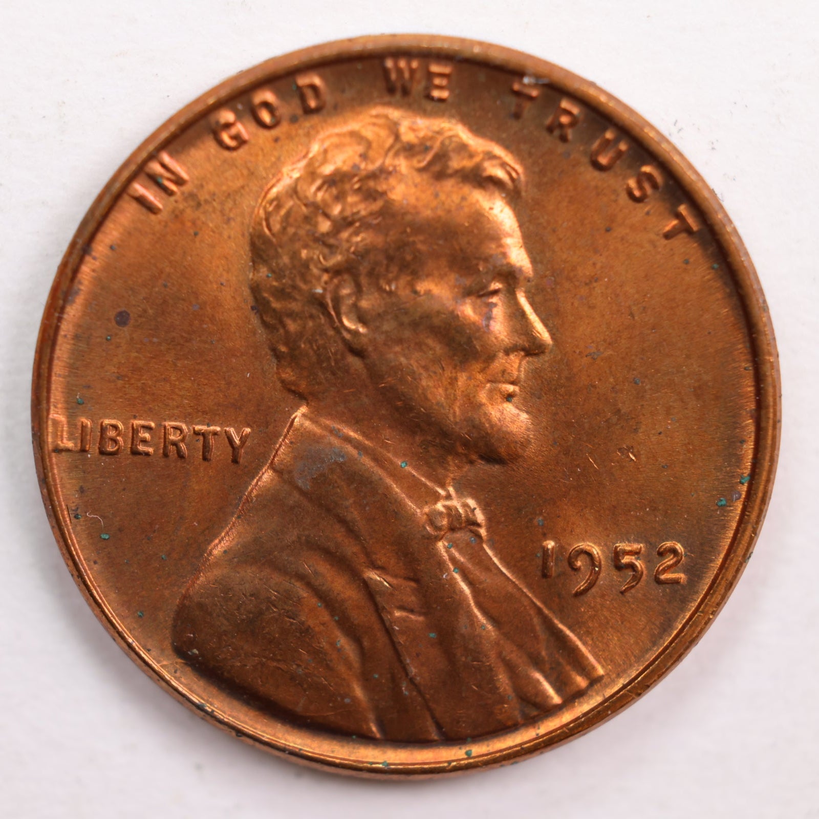 1952 Lincoln Wheat Cent, Mint State Uncirculated Coin, Store #CT0675