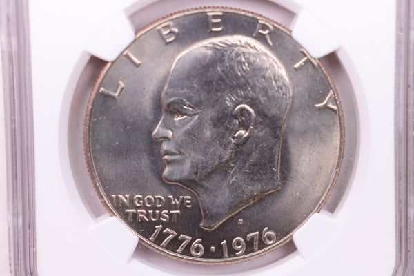 1976-D Eisenhower Dollar., NGC Graded., Store #18794
