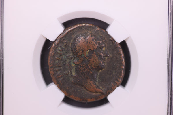 Roman Empire, Hadrian, AD 117-138, NGC Certified AU. Store #1915017