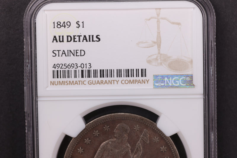 1849 Seated Liberty Half Dollar, Nice Eye Appeal, NGC AU Details. Store