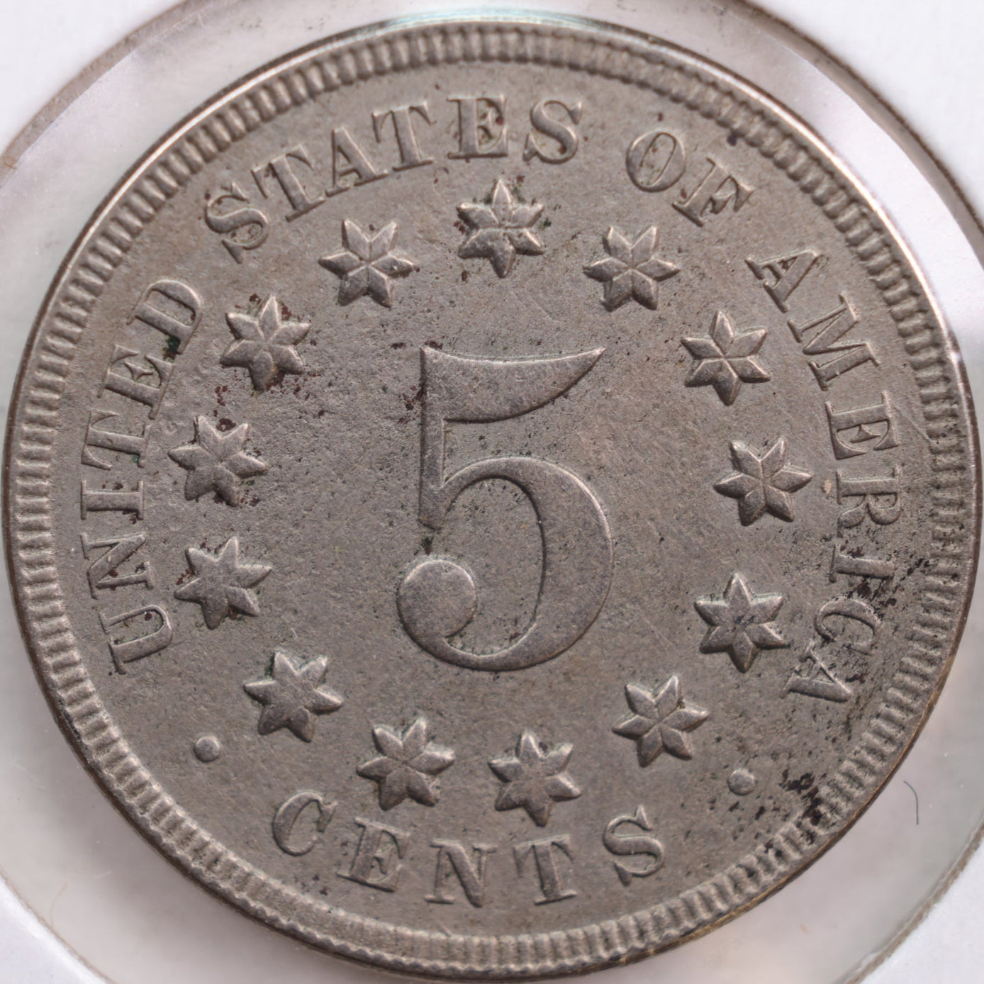 1868 Shield Nickel, Extra Fine+ Circulated Coin, Store #NL030