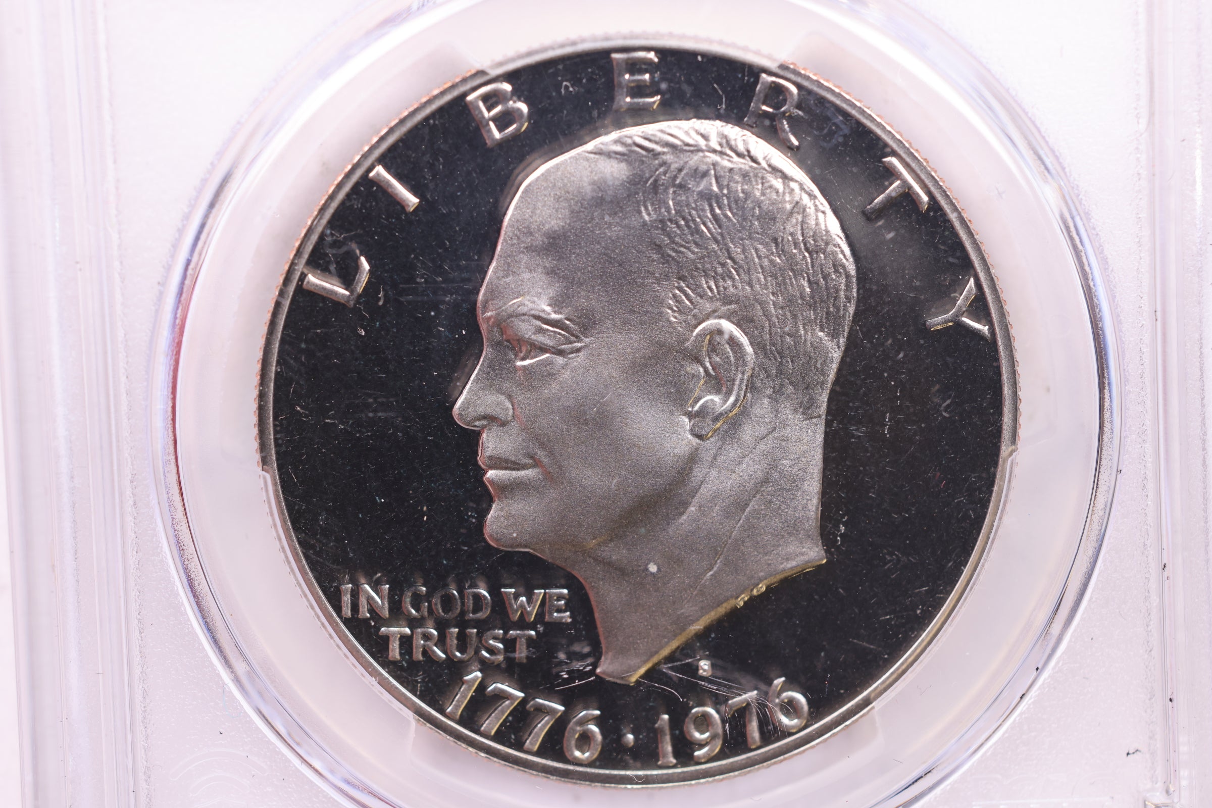 1976-S Eisenhower Clad Dollar, Type 2, PCGS PR69DCAM, Store #GDR0245