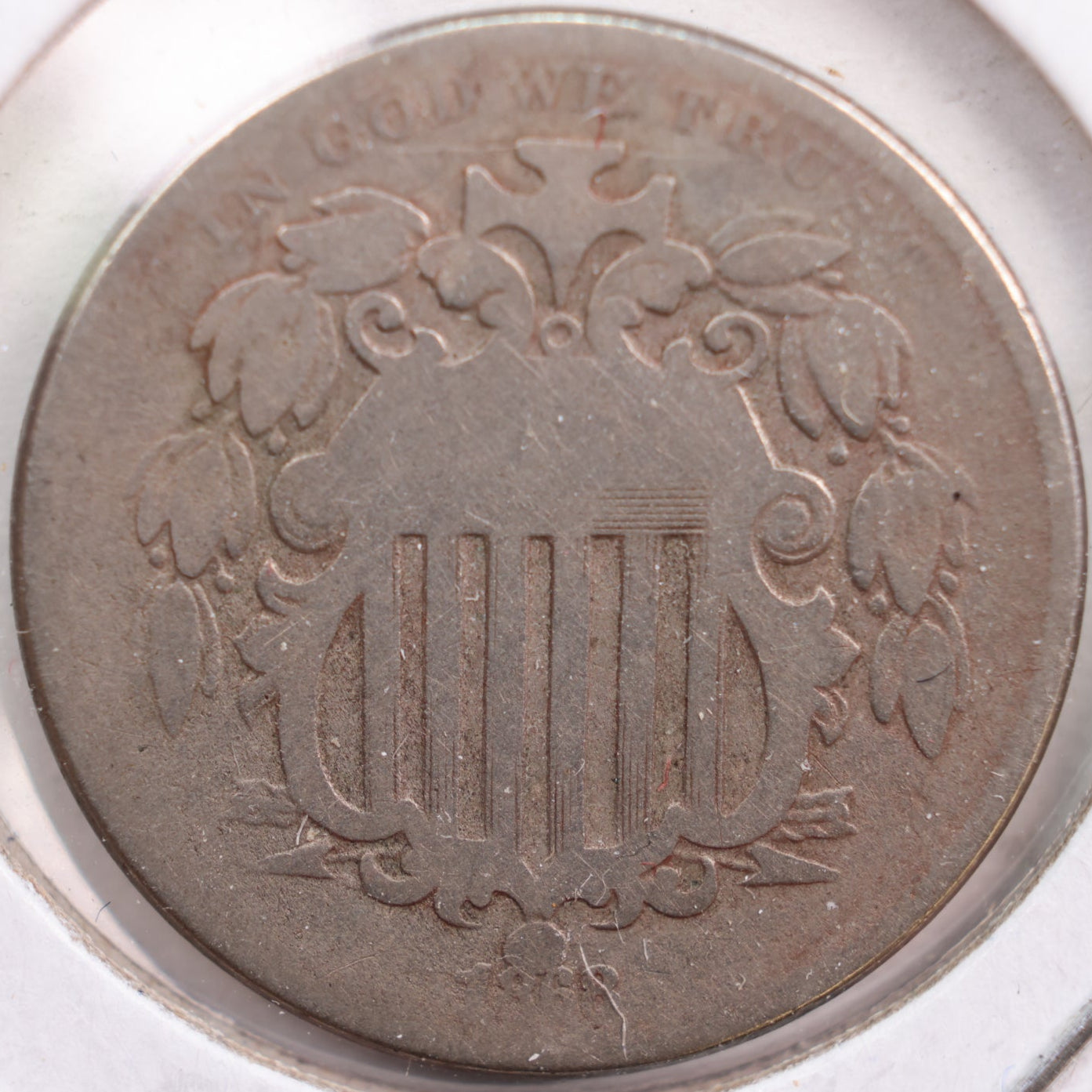 1868 Shield Nickel, Fair Circulated Coin, Store #NL036