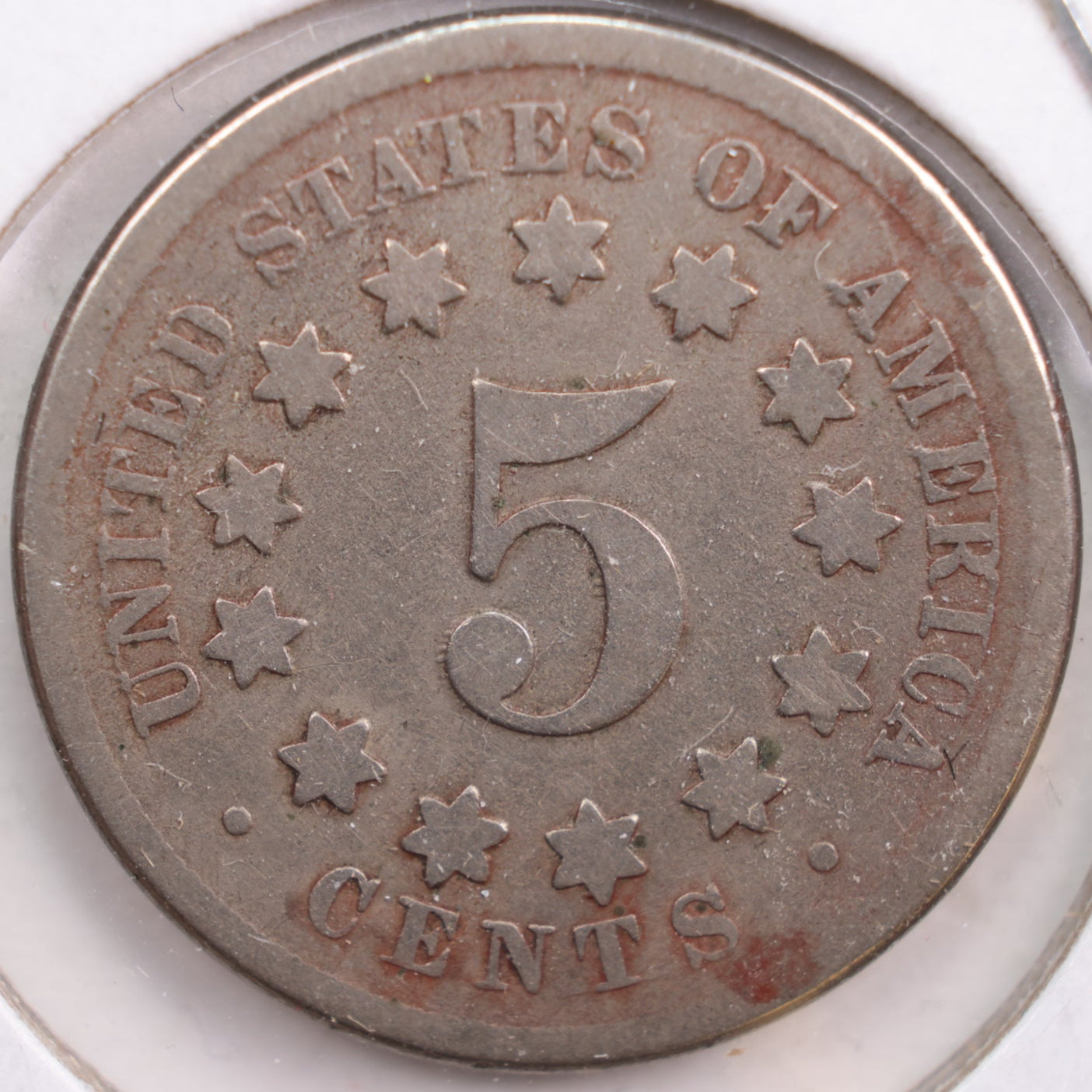 1868 Shield Nickel, Fair Circulated Coin, Store #NL036