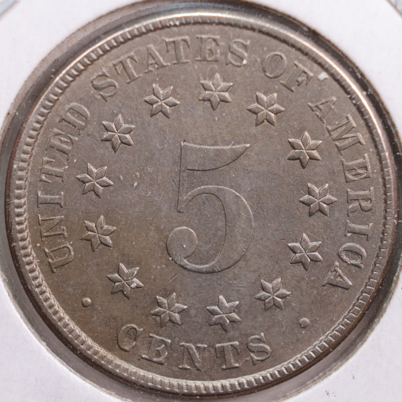 1883 Shield Nickel, Abt Uncirc Circulated Coin, Store #NL041