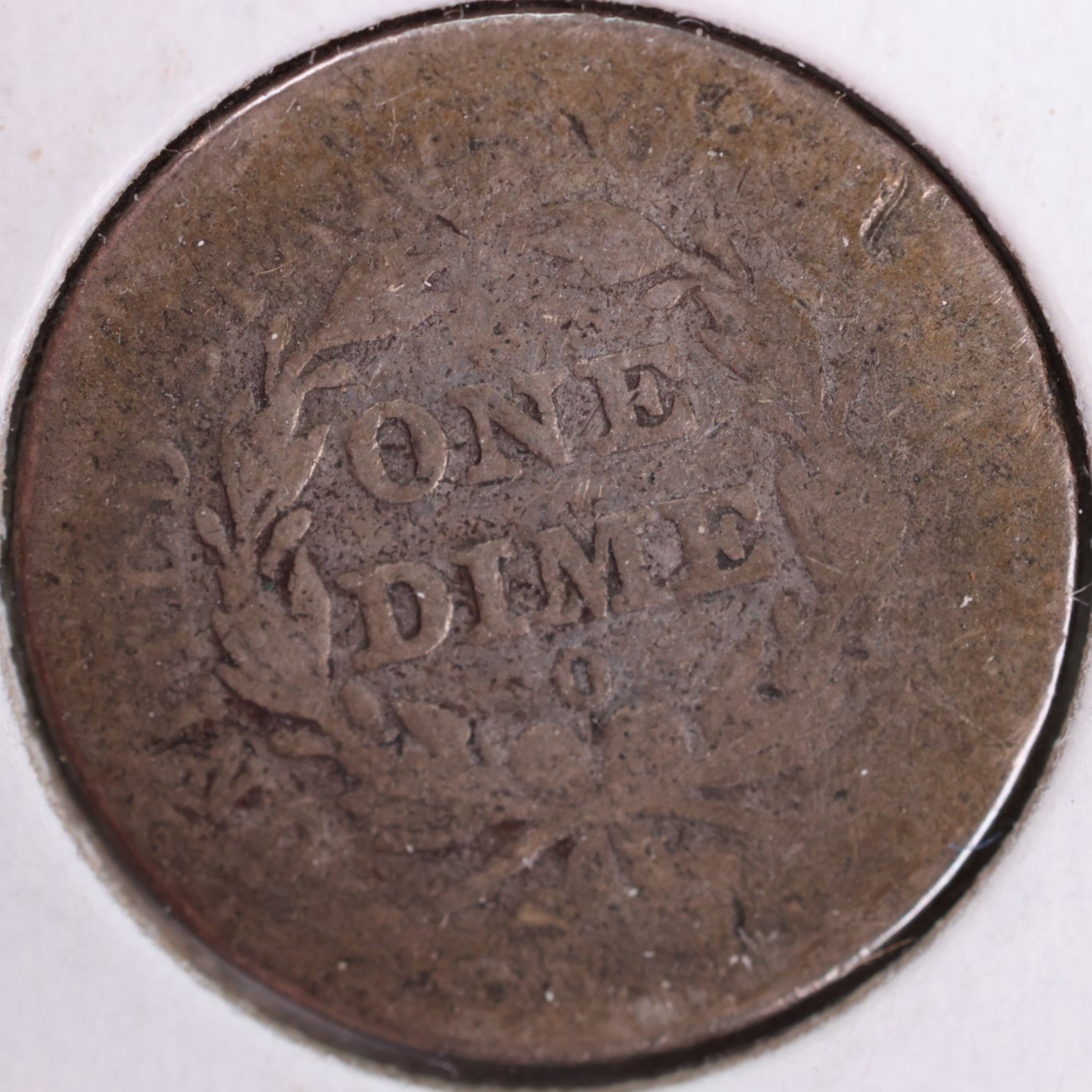 1839-O Seated Liberty Silver Dime, Very Good Circulated Coin, Store #d839N03