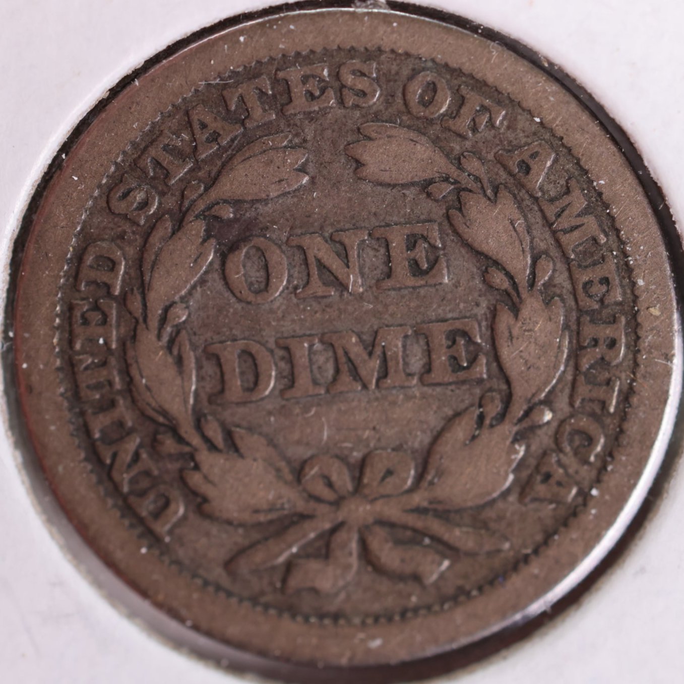 1856 Seated Liberty Silver Dime, Very Fine Circulated Coin, Store #d856.04