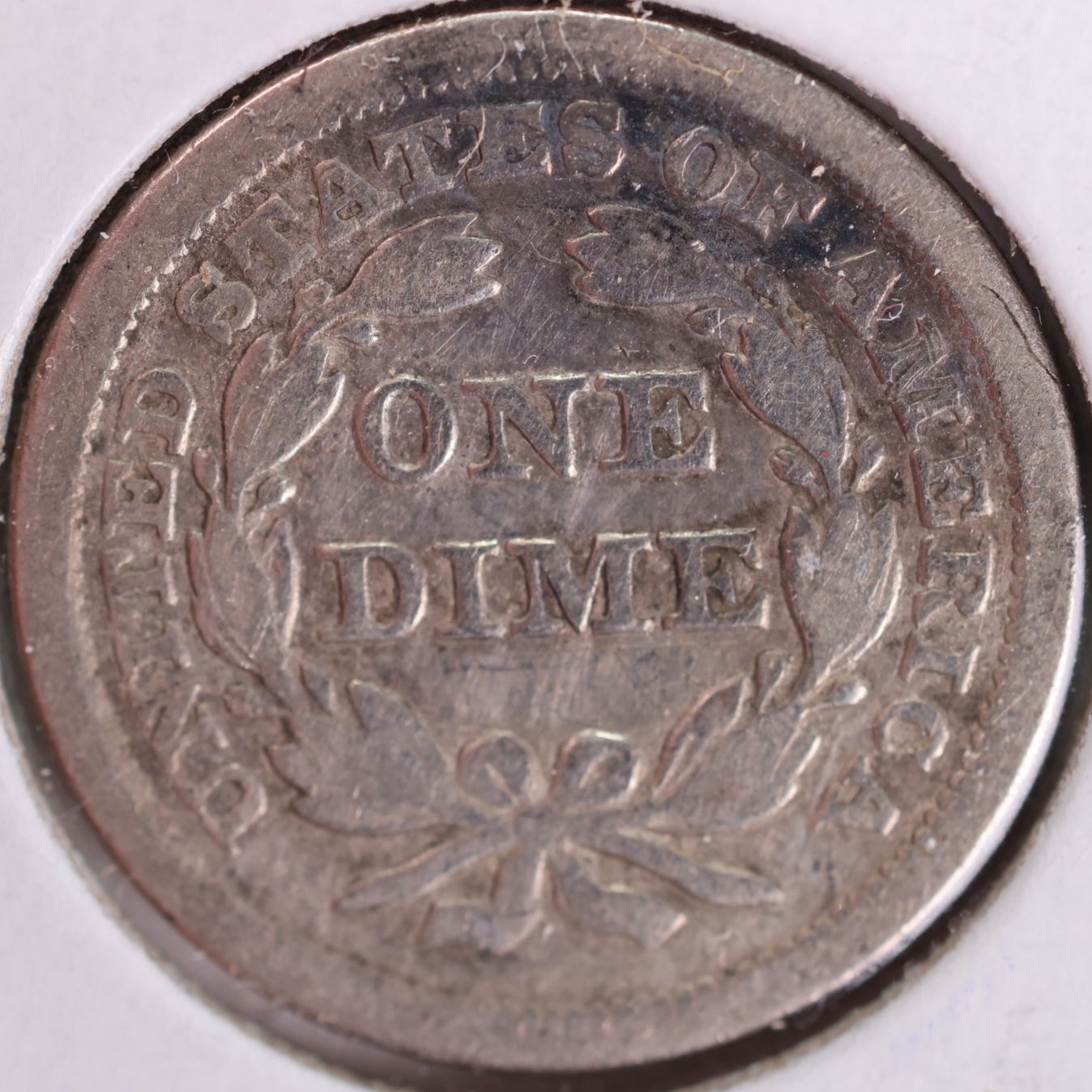 1856 Seated Liberty Silver Dime, Very Fine Circulated Coin, Store #d856.06
