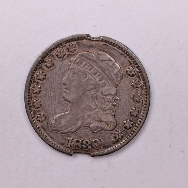 1830 Cap Bust Half Dime., VF Detailed Coin., Store Sale #18641