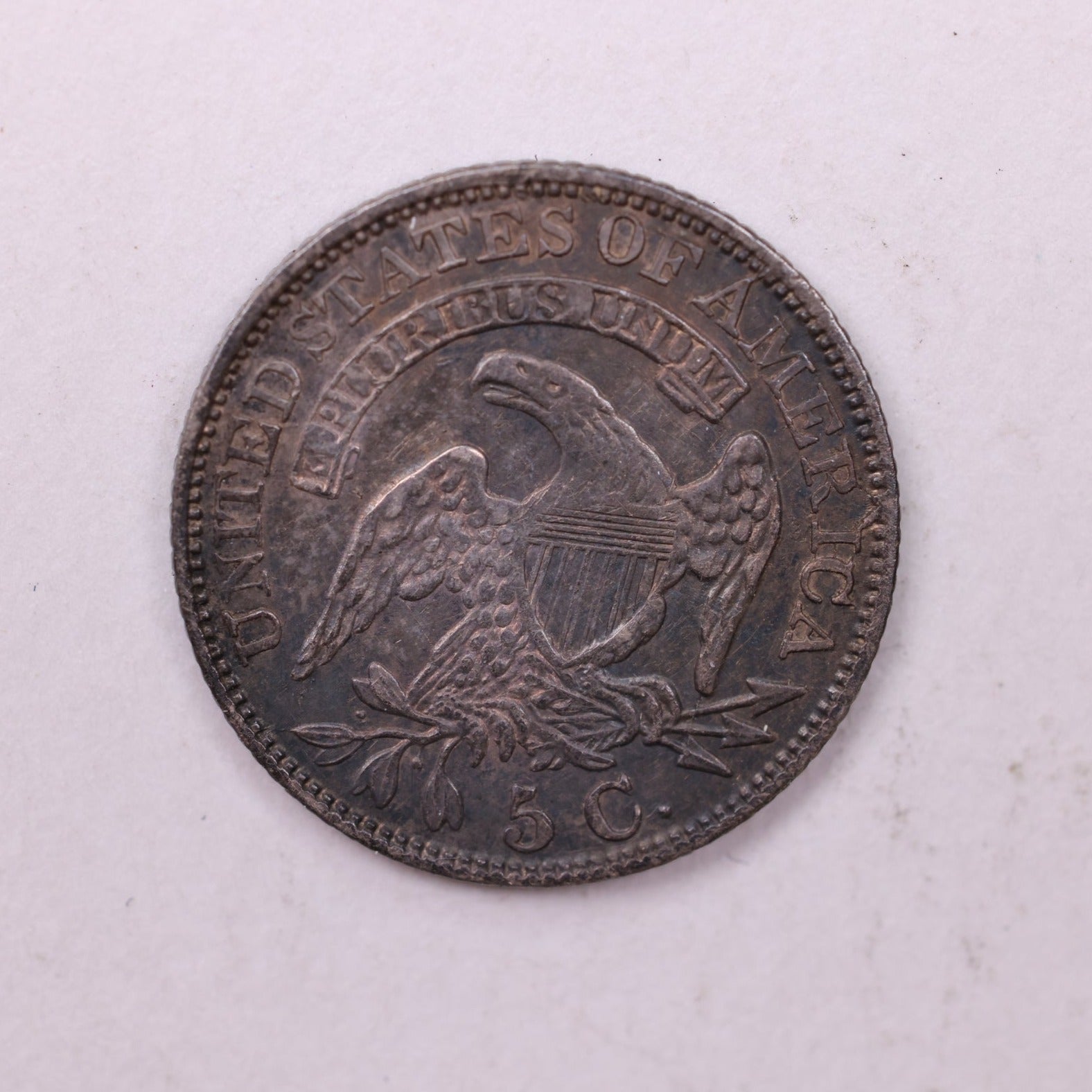1830 Cap Bust Half Dime., AU., Coin., Store Sale #18645
