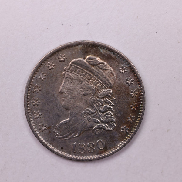 1830 Cap Bust Half Dime., AU+., Coin., Store Sale #18650
