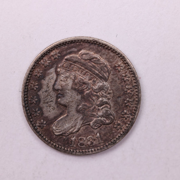 1831 Cap Bust Half Dime., AU+., Coin., Store Sale #18652