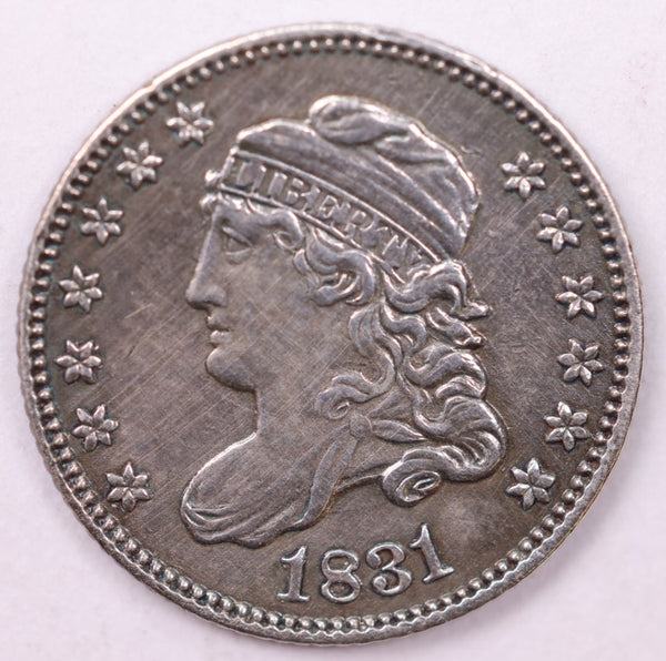 1831 Cap Bust Half Dime., AU., Coin., Store Sale #18656