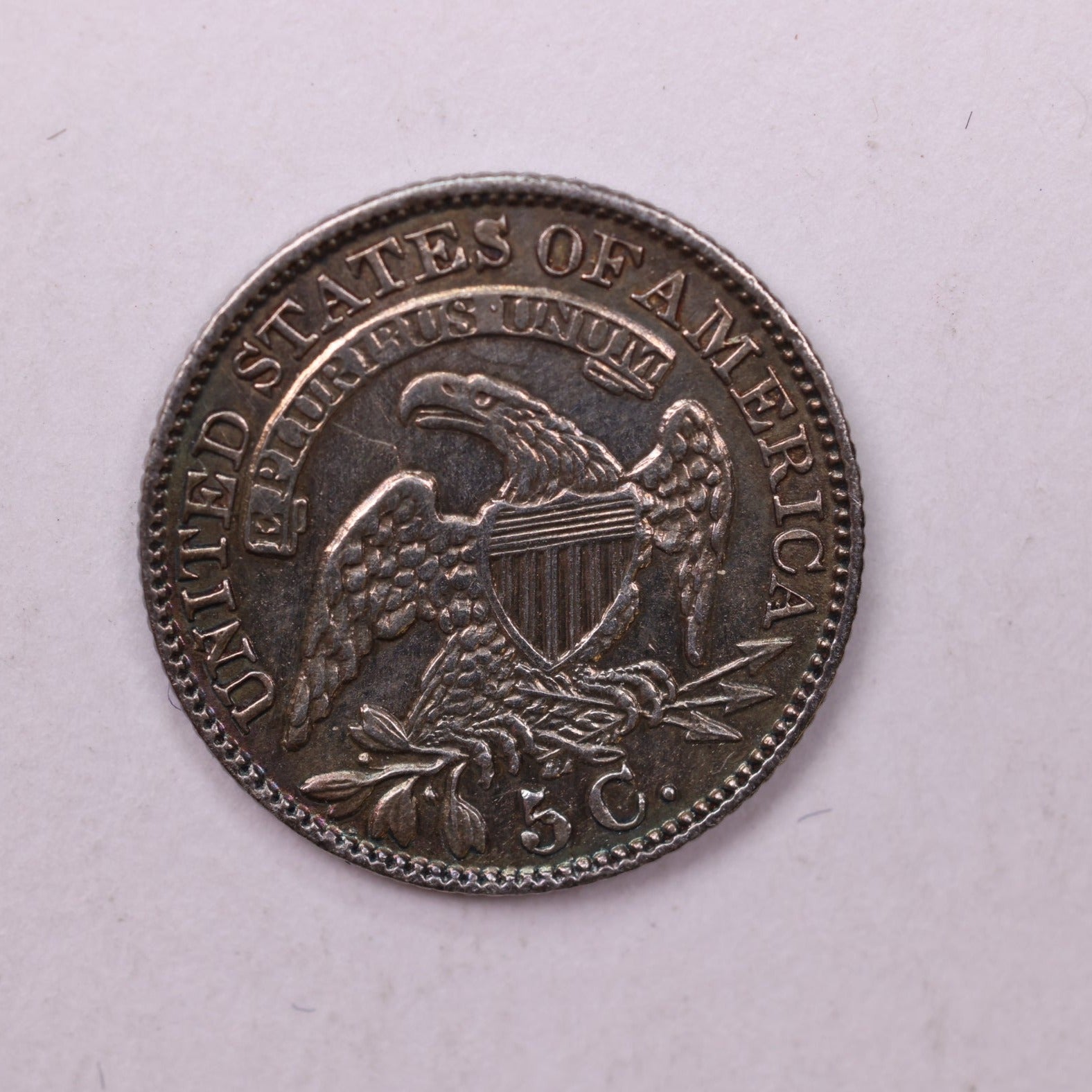 1831 Cap Bust Half Dime., AU., Coin., Store Sale #18655