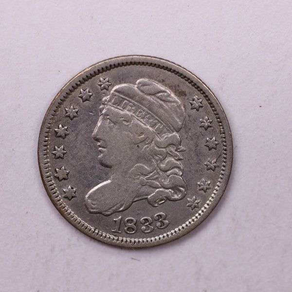 1833 Cap Bust Half Dime., VF Details., Coin., Store Sale #18853