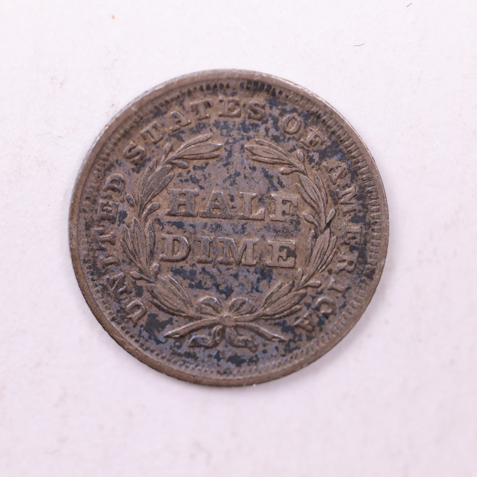 1838 Seated Liberty Half Dime., AU +., Coin., Store Sale #18858