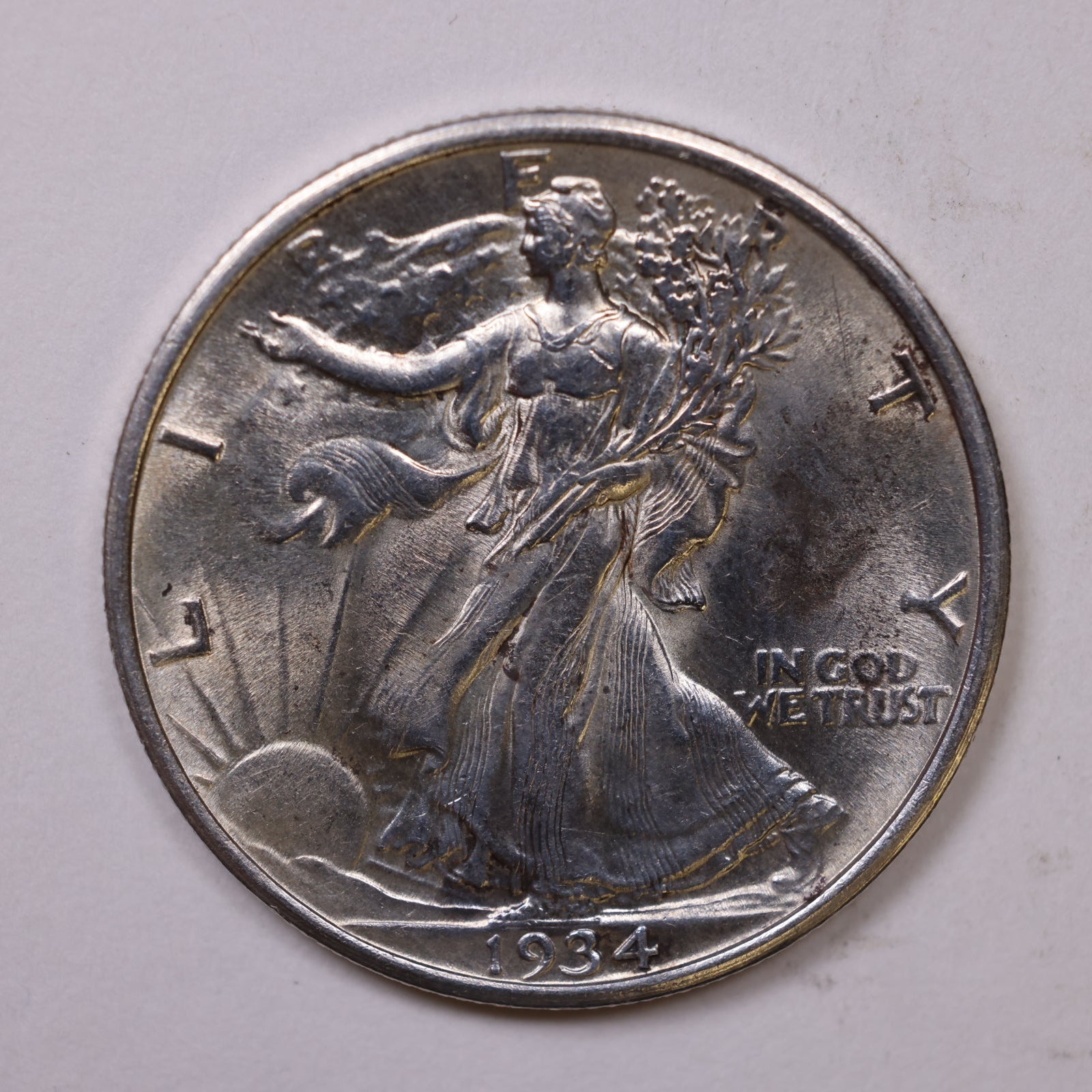 1934 Walking Liberty Half Dollar, Extra Fine Circulated Coin, Store #HR2038