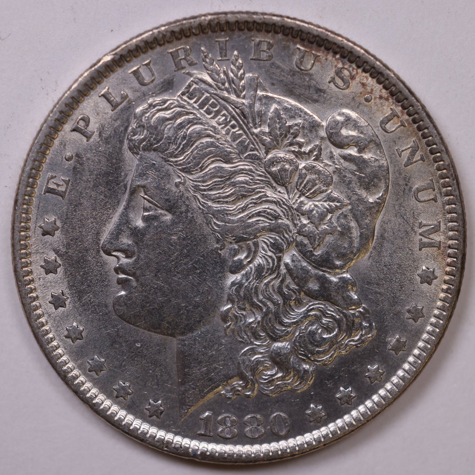 1880 Morgan Silver Dollar, Extra Fine Circulated Coin, Store #DR1561