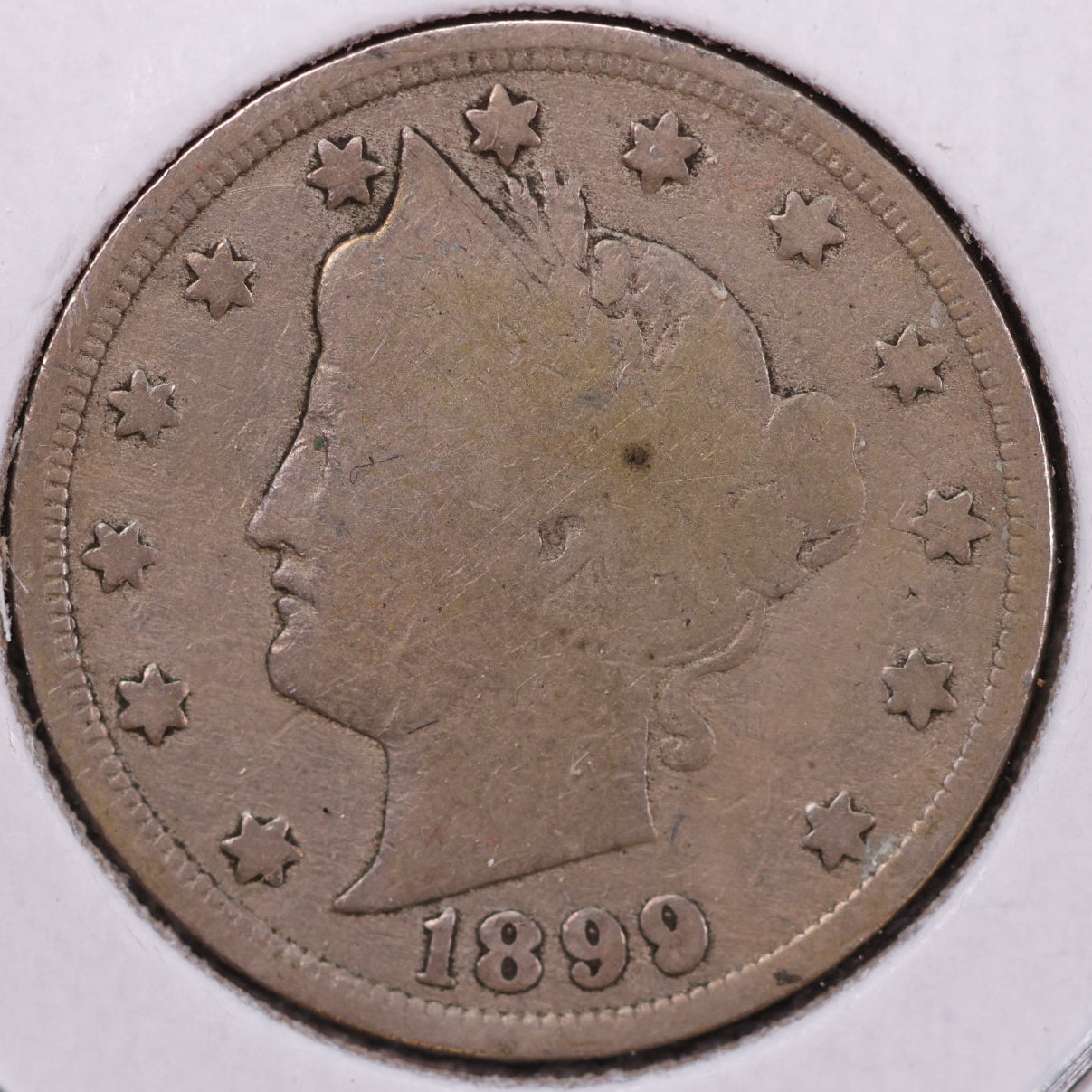 1899 Liberty Nickel, Good Circulated Coin. Store #12007