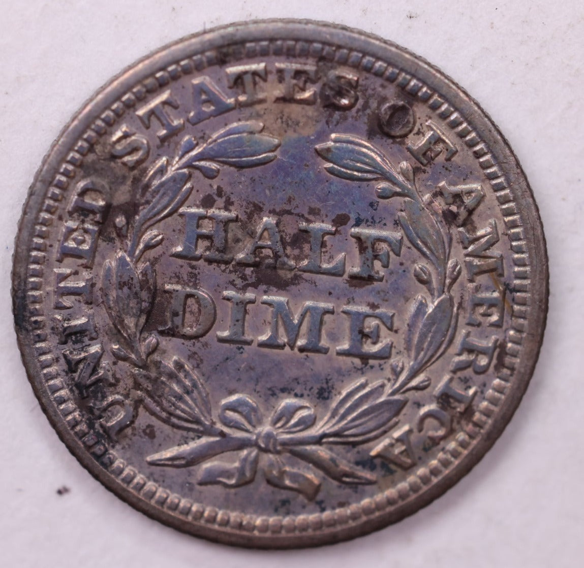 1847 Seated Liberty Half Dime., Uncirculated, Coin., Store Sale #18884