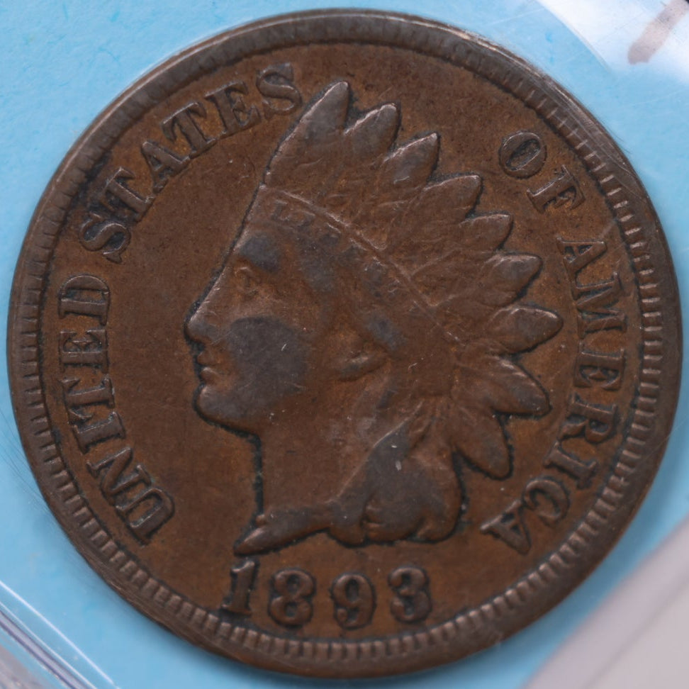 1893 Indian Head Cent, Affordable Circulated Coin, Store #CT1499