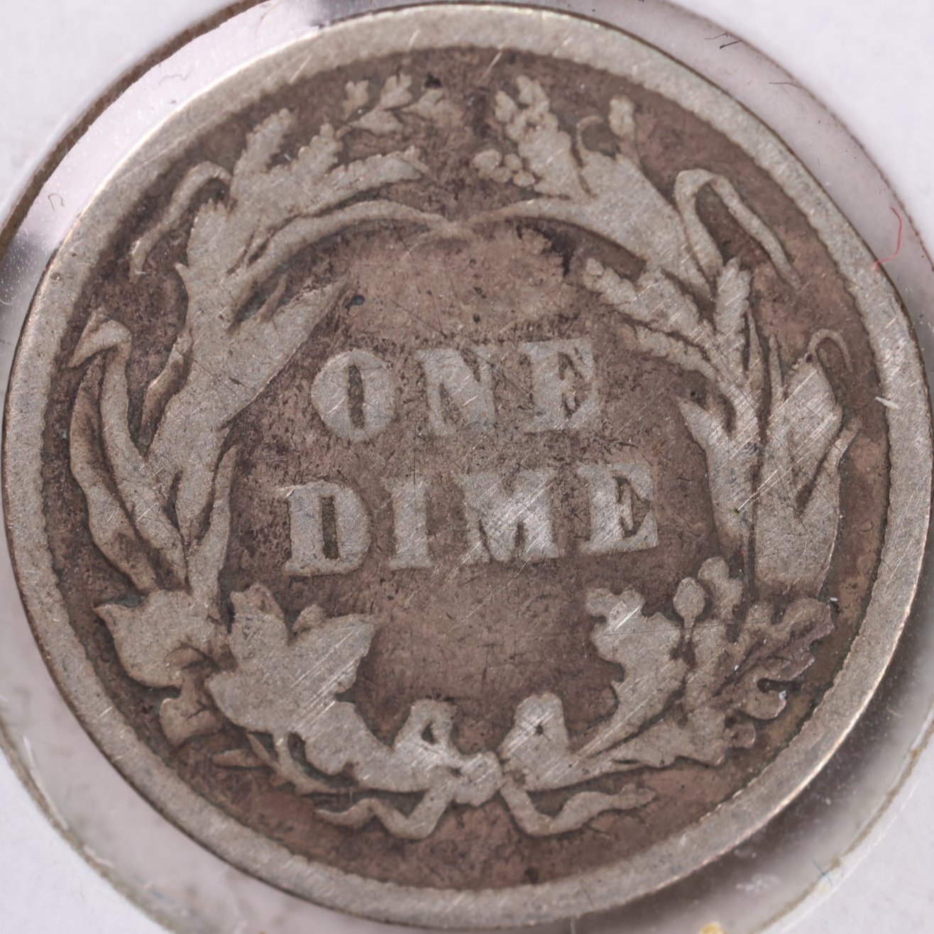 1896 Barber Silver Dime., Very Good+ Circulated Coin., Store #d896.01