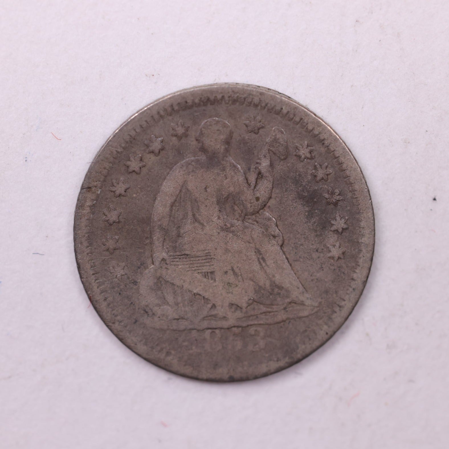 1853-O Seated Liberty Half Dime., Fine Coin., Store Sale #18899