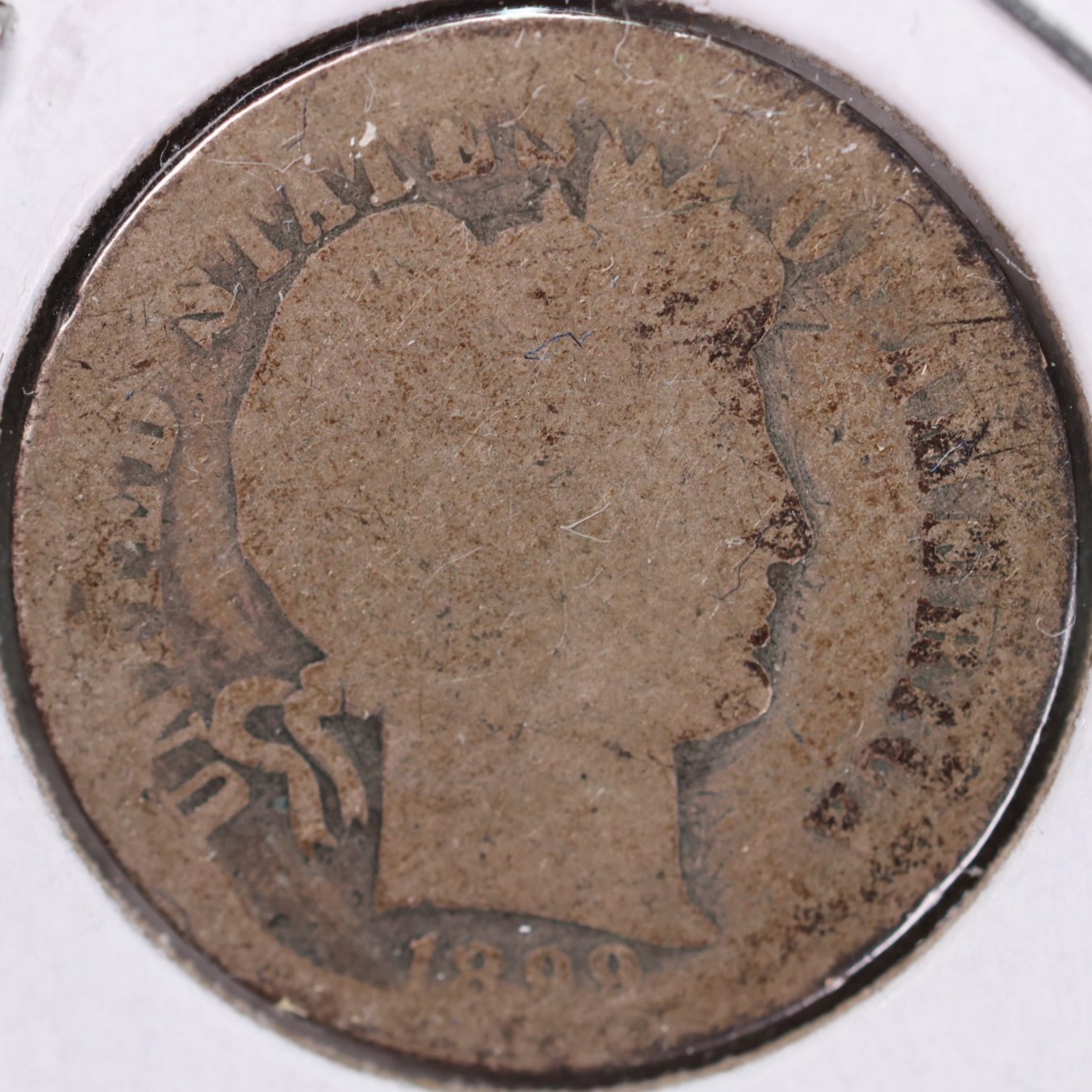 1899-O Barber Dime, About Good Circulated Coin, Store #DE0616
