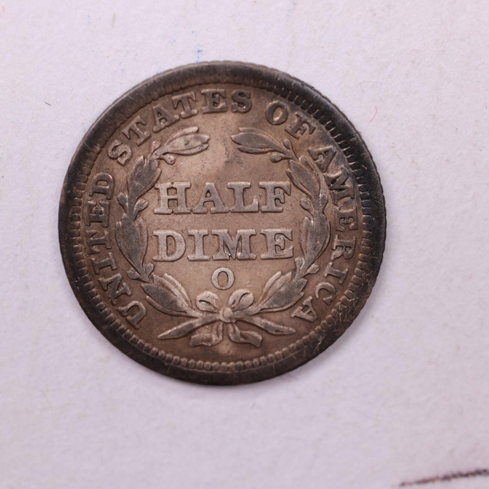 1856-O Seated Liberty Half Dime., V.F.+ Coin., Store Sale #18909