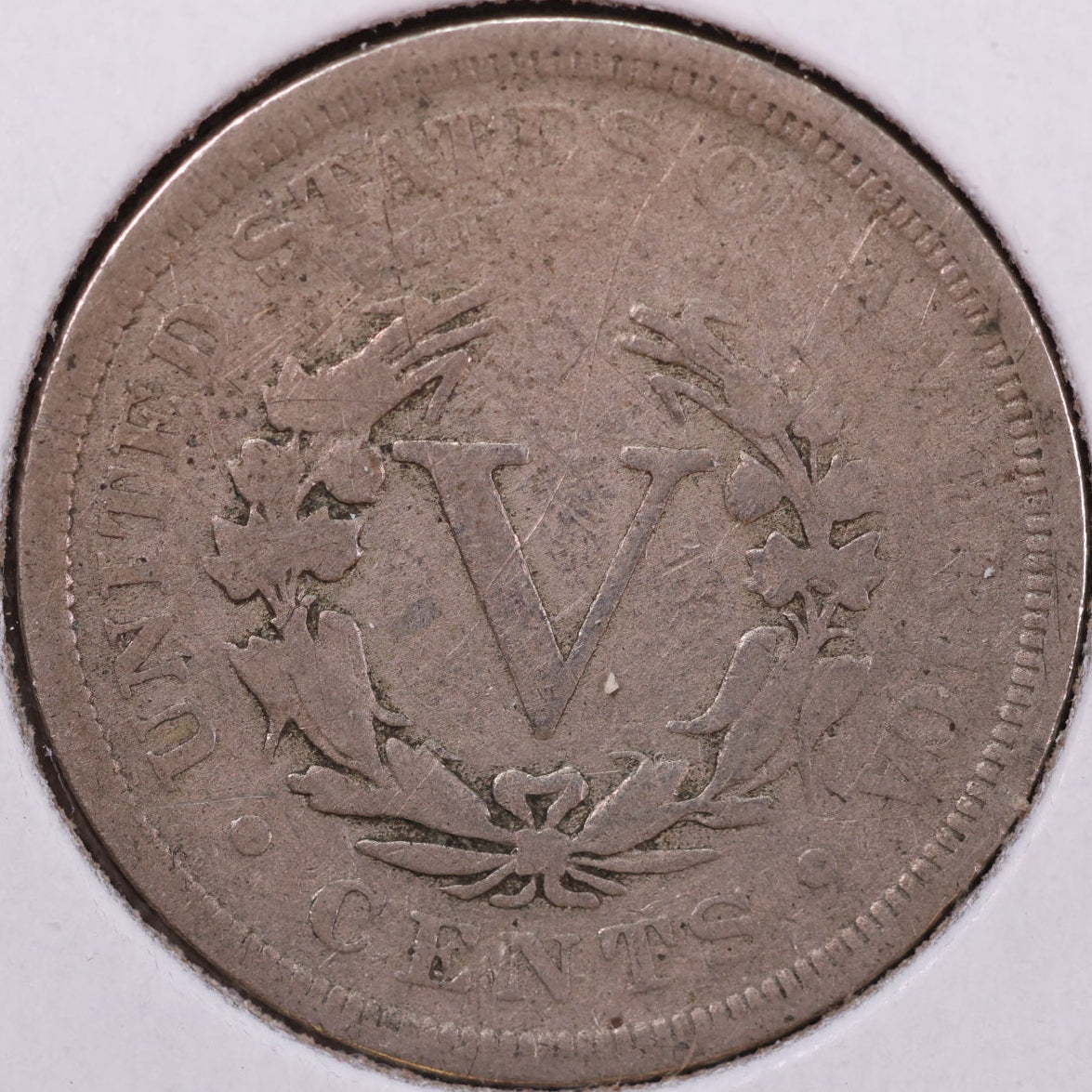 1905 Liberty Nickel, Very Good Circulated Coin. Store #12046