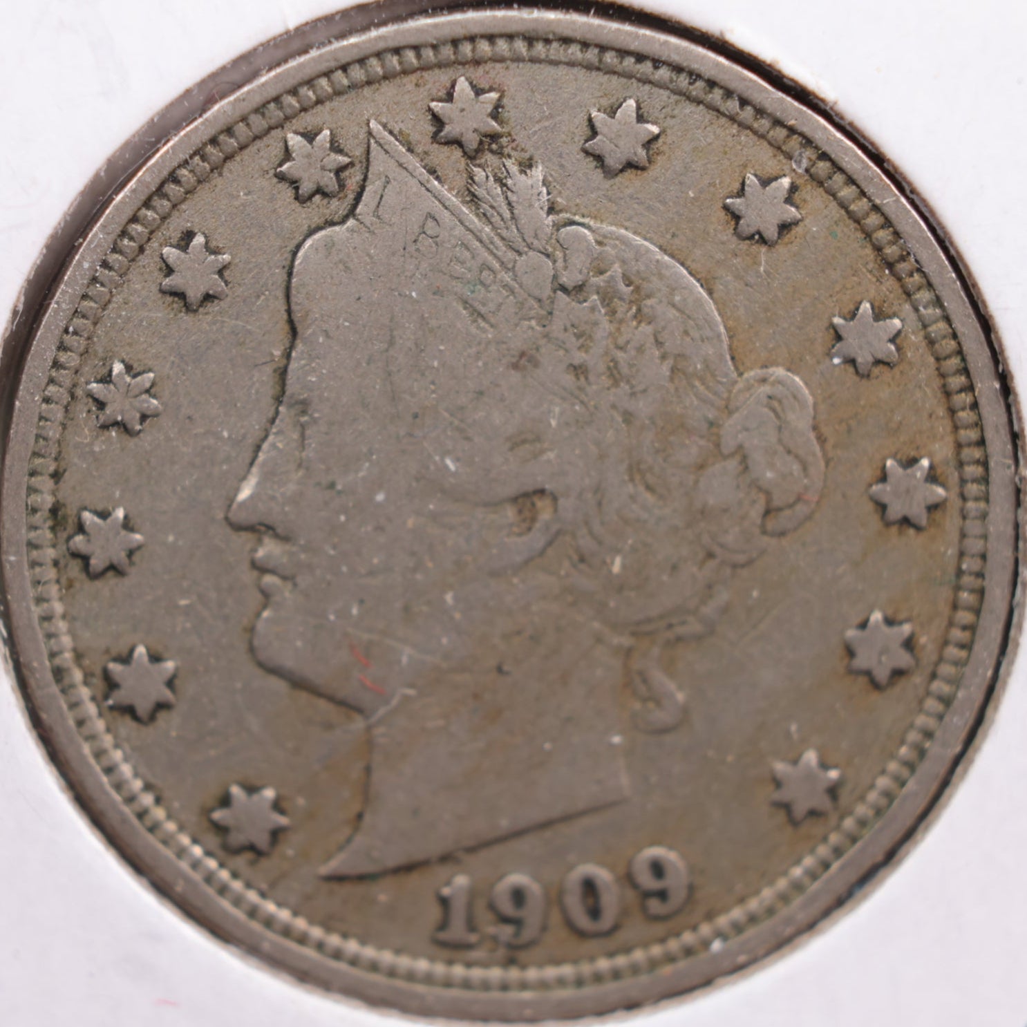 1909 Liberty Nickel, Very Good Circulated Coin, Store #NL157