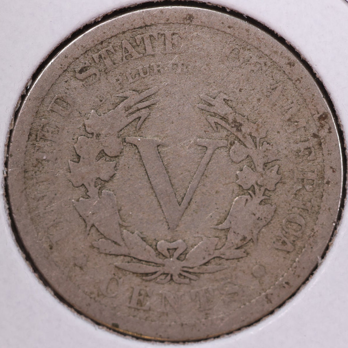 1906 Liberty Nickel, Good Circulated Coin. Store #12070