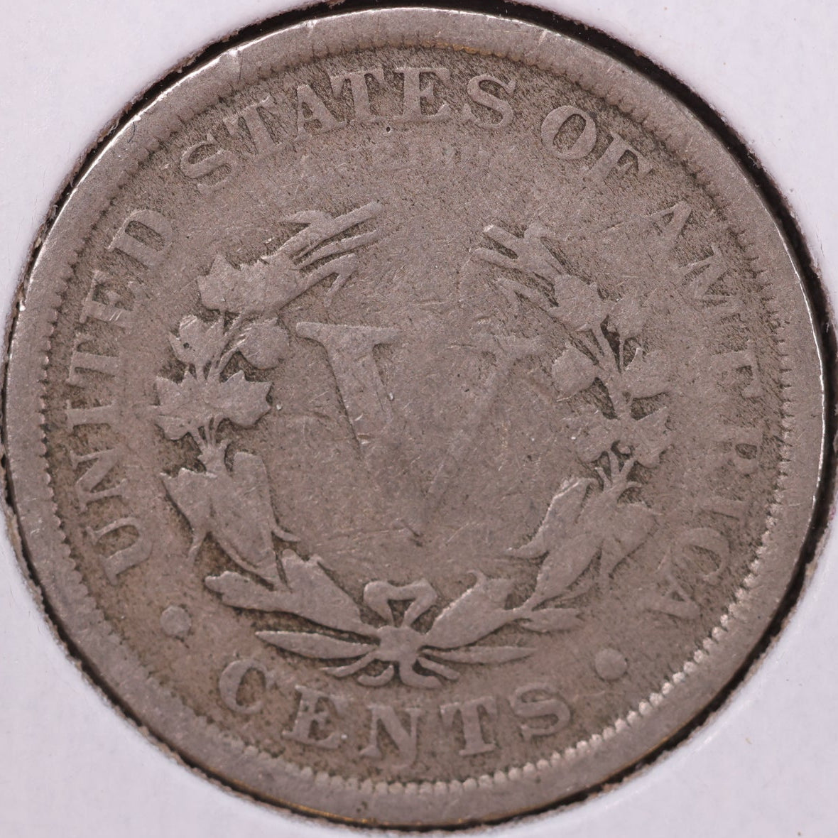 1908 Liberty Nickel, Very Good Circulated Coin. Store #12086