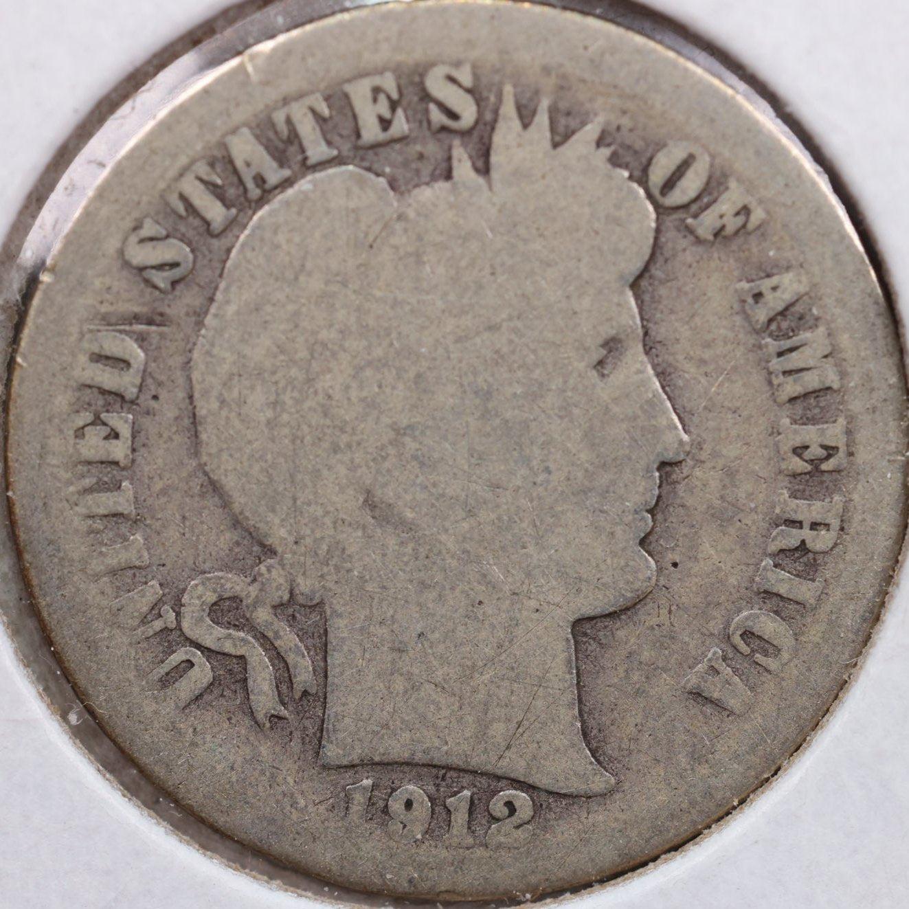 1912-D Barber Dime, Good Circulated Coin, Store #DE0593