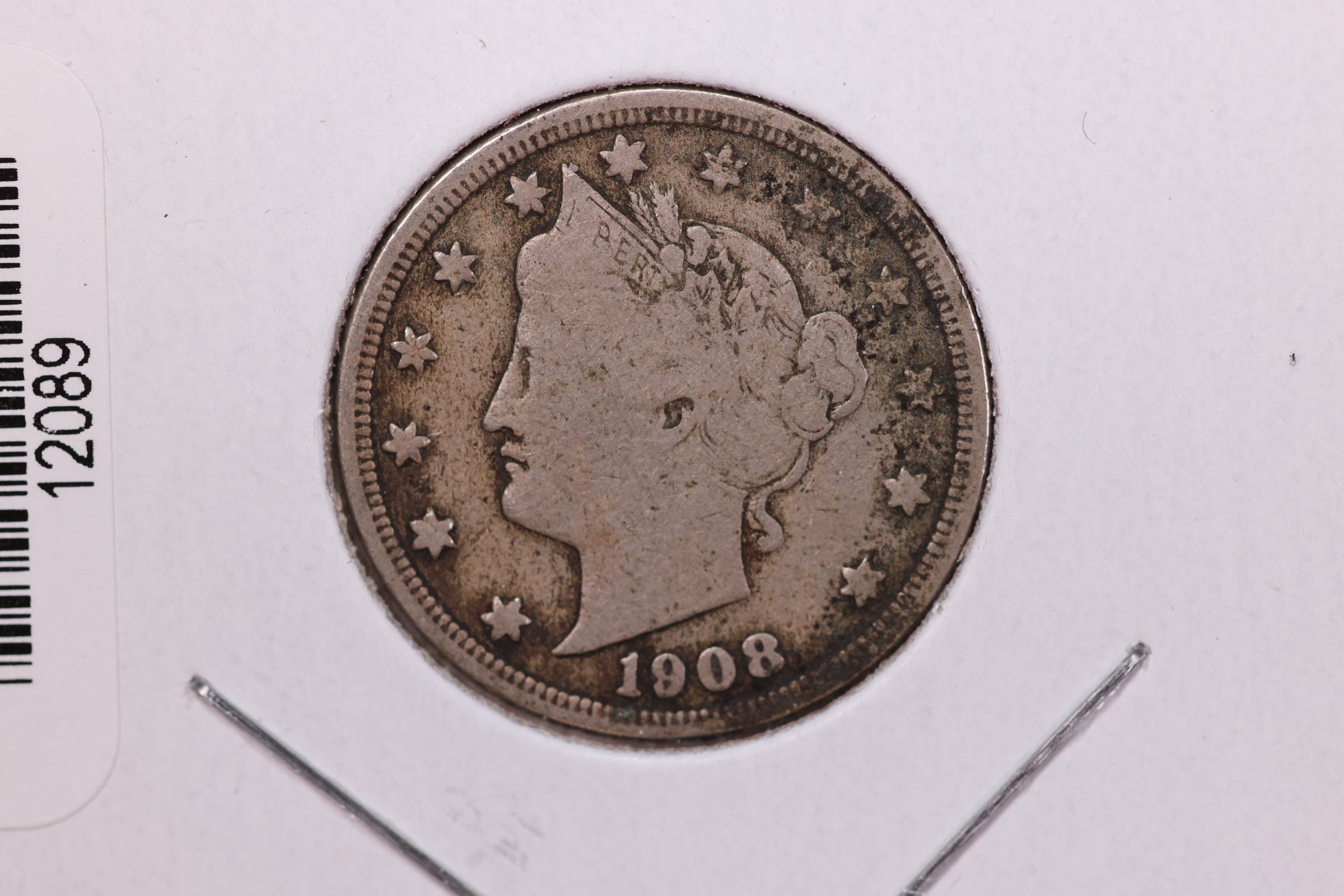 1908 Liberty Nickel, Affordable Circulated Coin. Store #12089