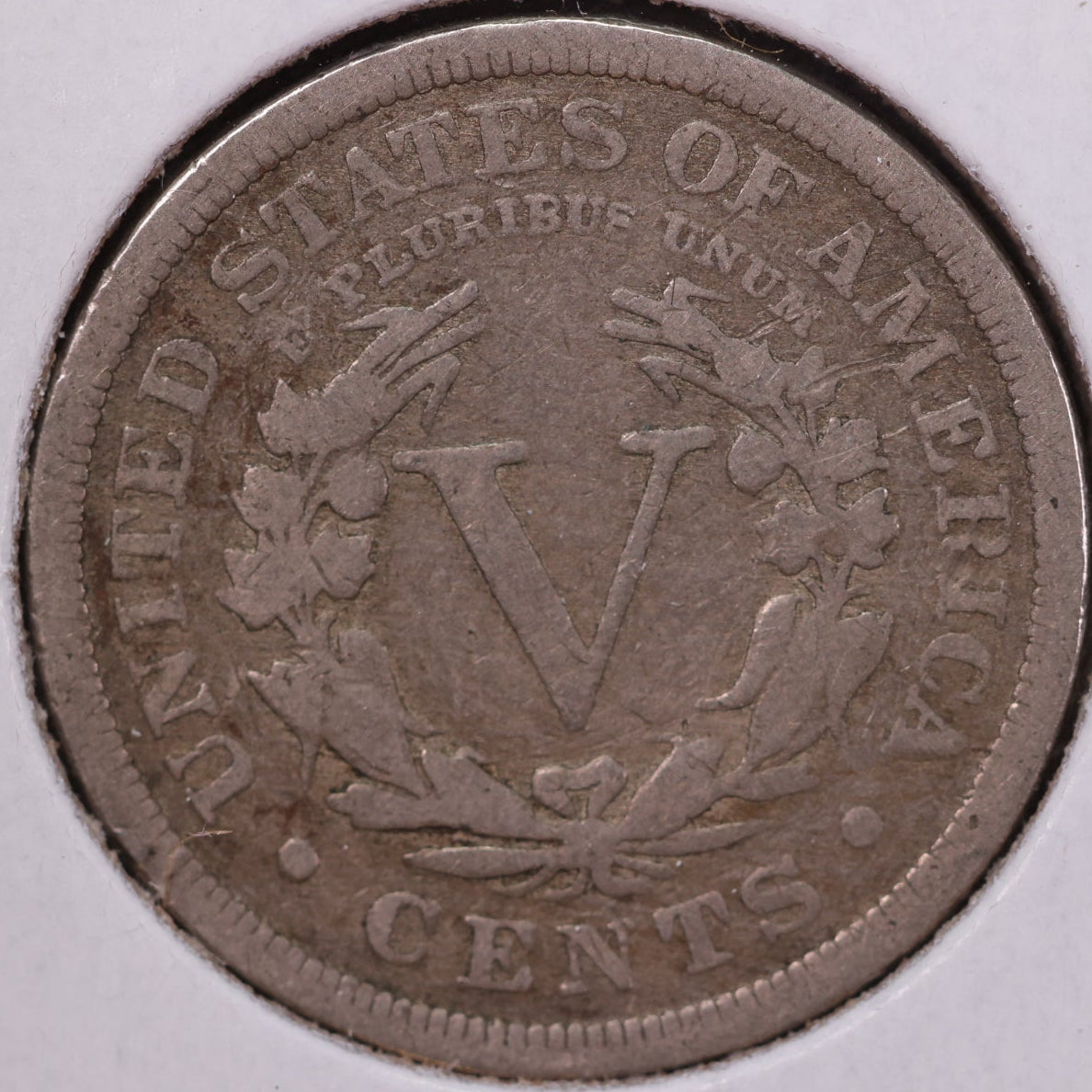 1908 Liberty Nickel, Net Good Circulated Coin. Store #12096