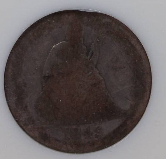 1849-O Seated Liberty Quarter, 'No Motto', Circulated, Hard Date, Store #QR1953.