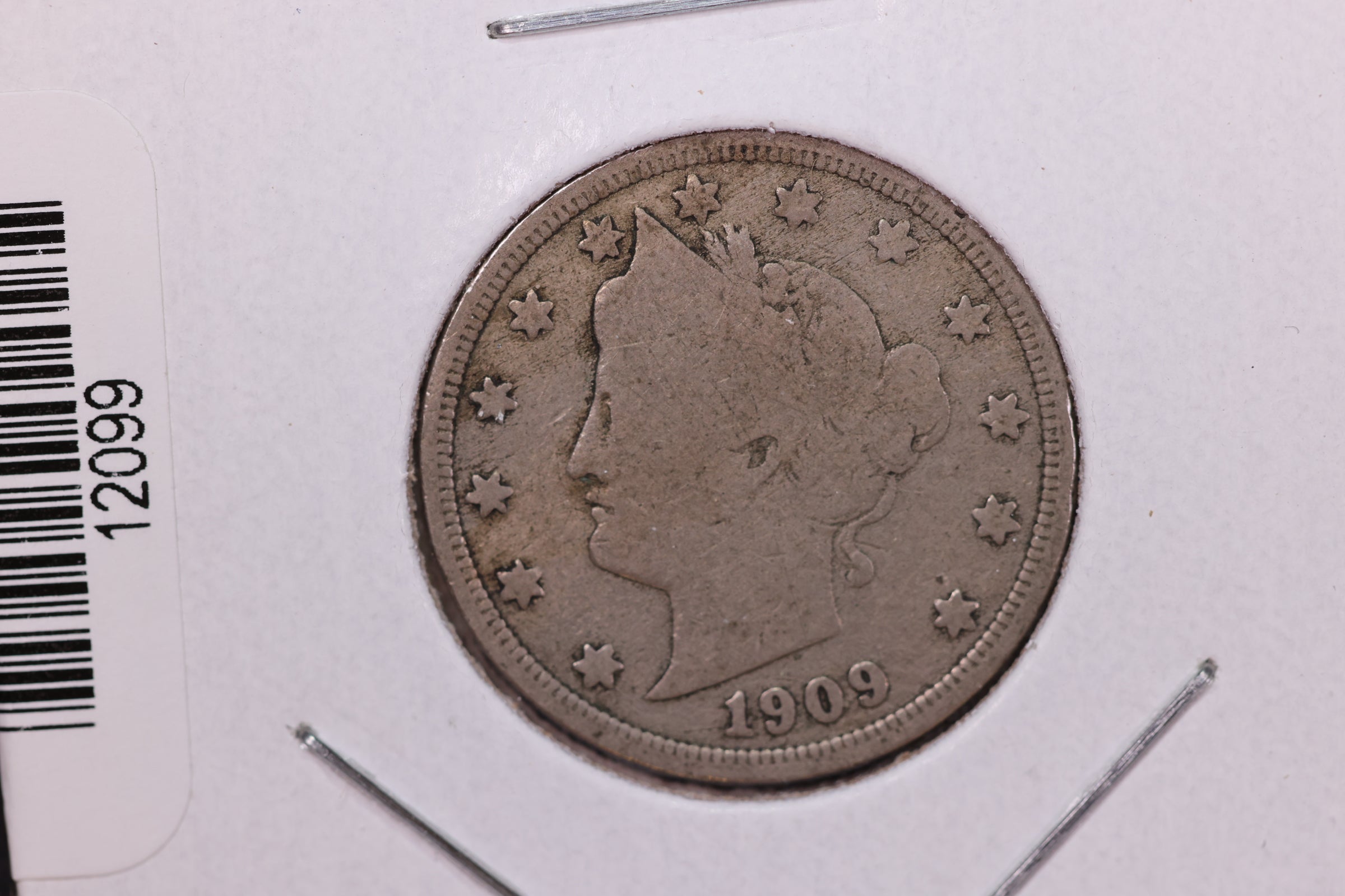 1909 Liberty Nickel, Affordable Circulated Coin. Store #12099