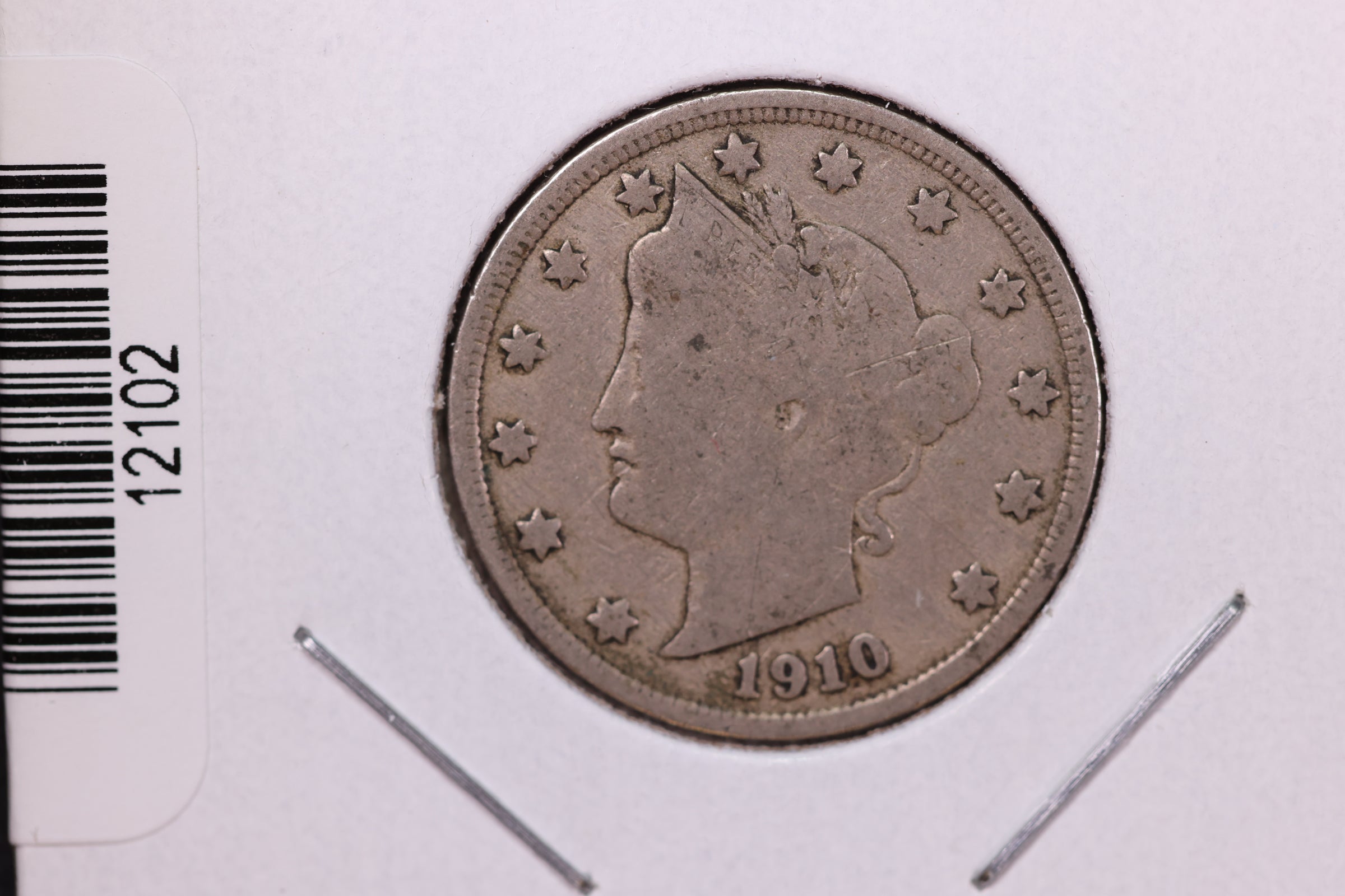 1910 Liberty Nickel, Affordable Circulated Coin. Store #12102