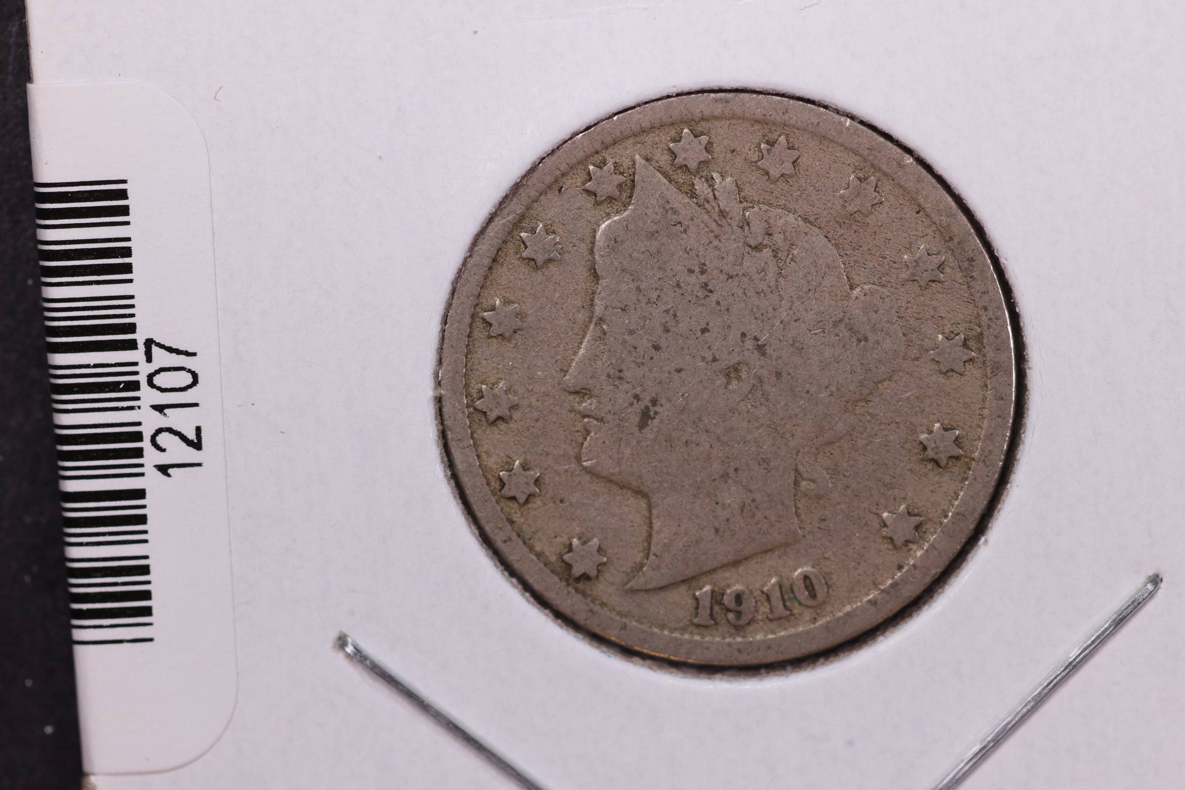 1910 Liberty Nickel, Affordable Circulated Coin. Store #12107