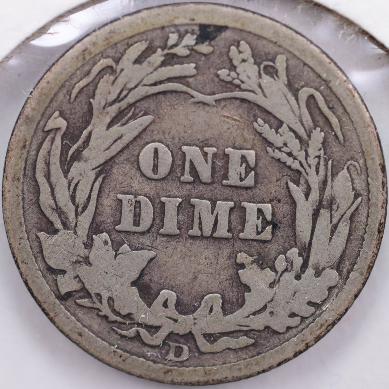 1914-D Barber Dime, Very Good Circulated Coin, Store #DE0592