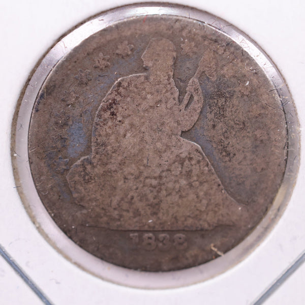 1838 Seated Liberty Silver Dime., Fair., Store Sale #18982