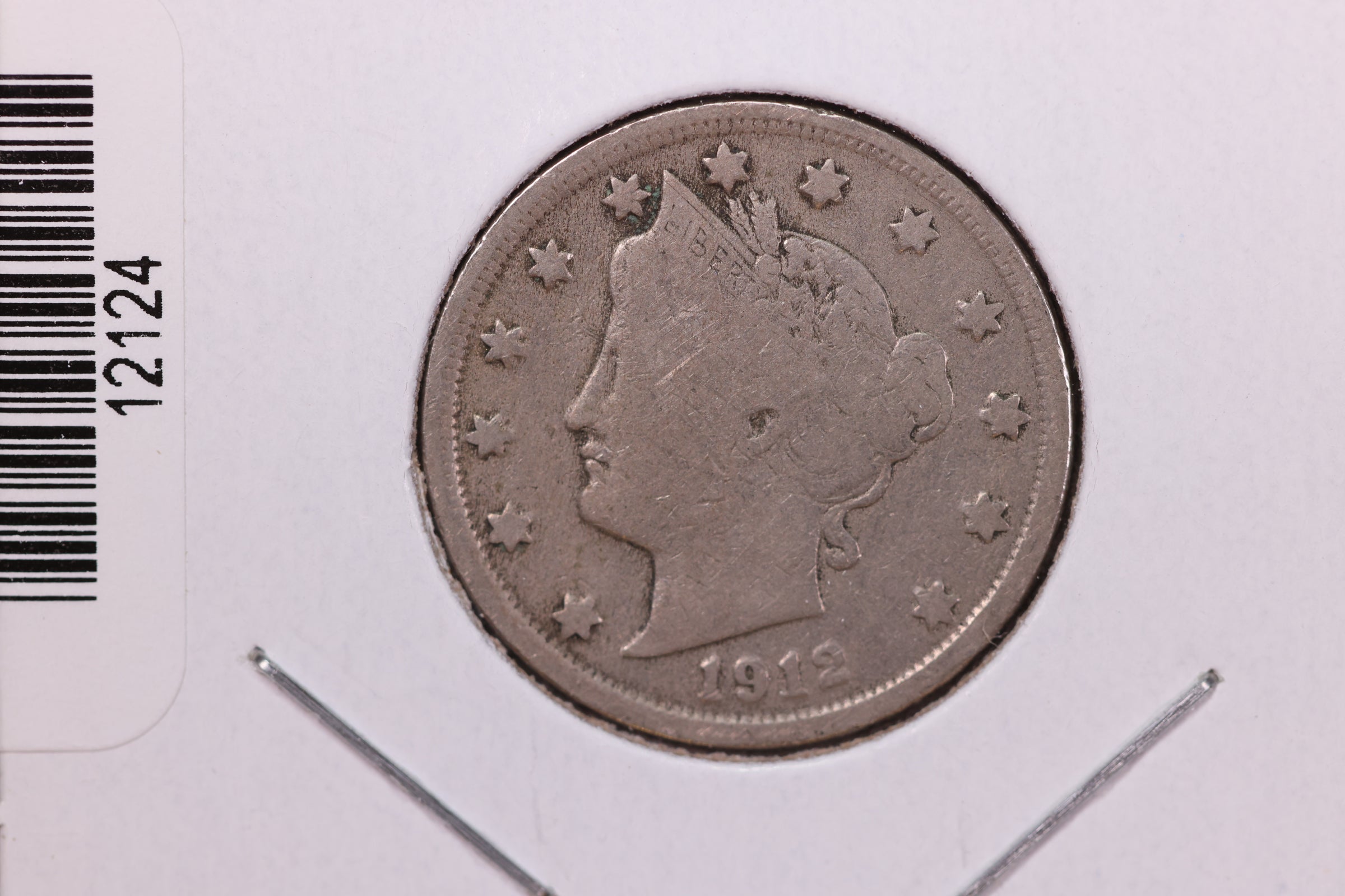 1912 Liberty Nickel, Affordable Circulated Coin. Store #12124