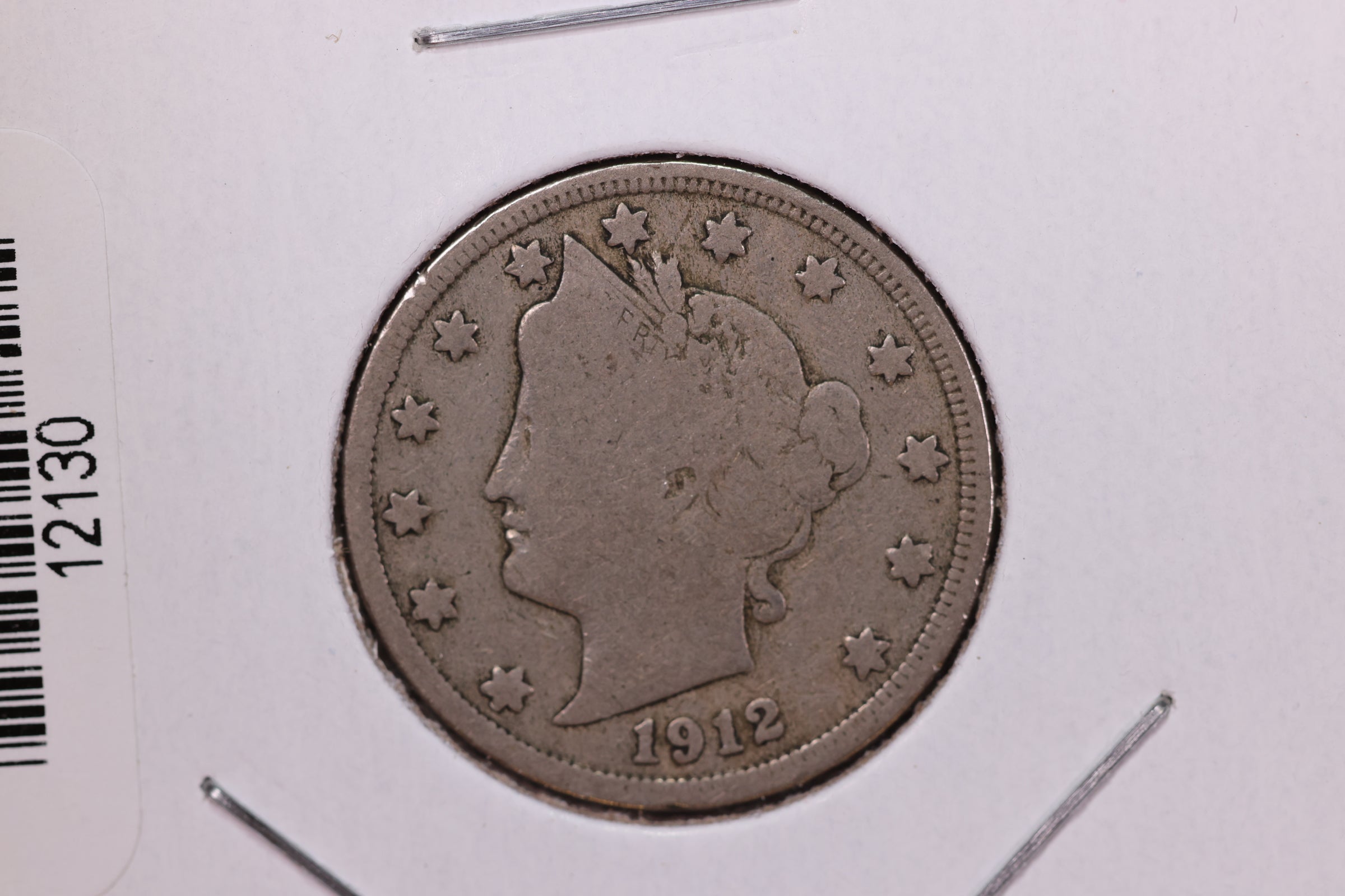 1912 Liberty Nickel, Affordable Circulated Coin. Store #12130
