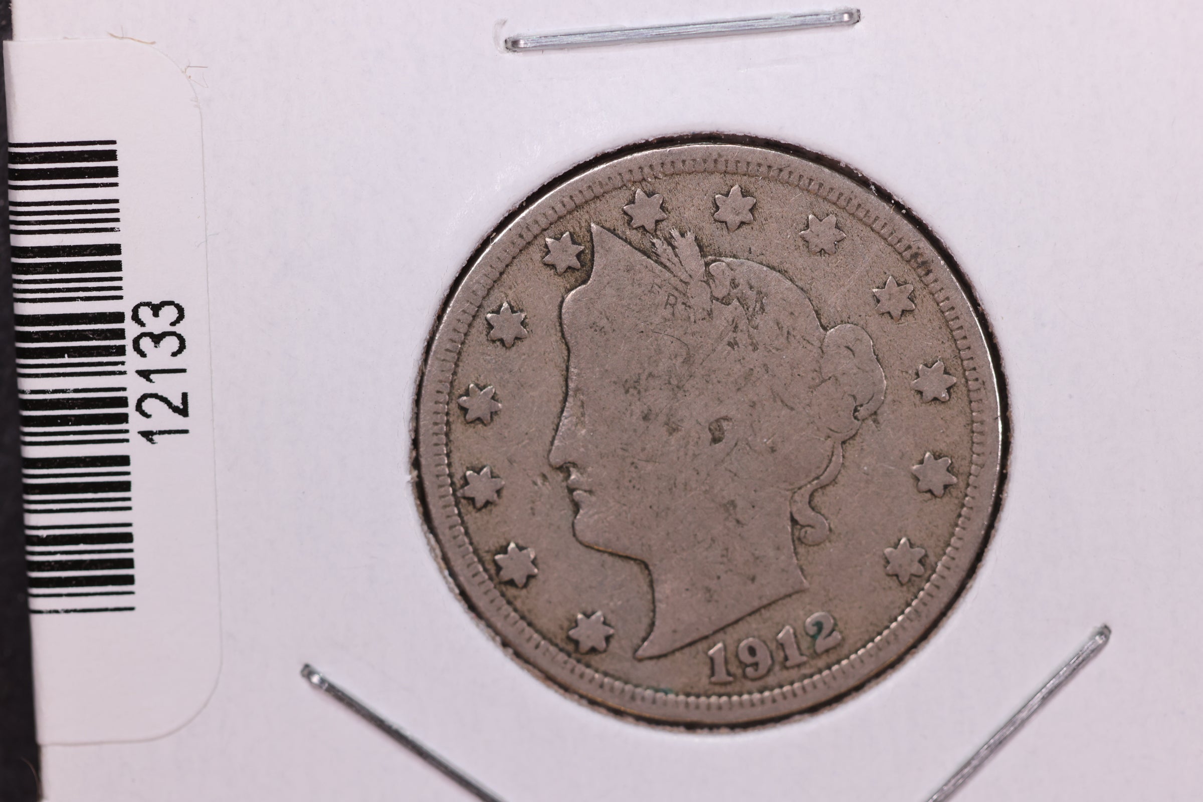 1912 Liberty Nickel, Affordable Circulated Coin. Store #12133