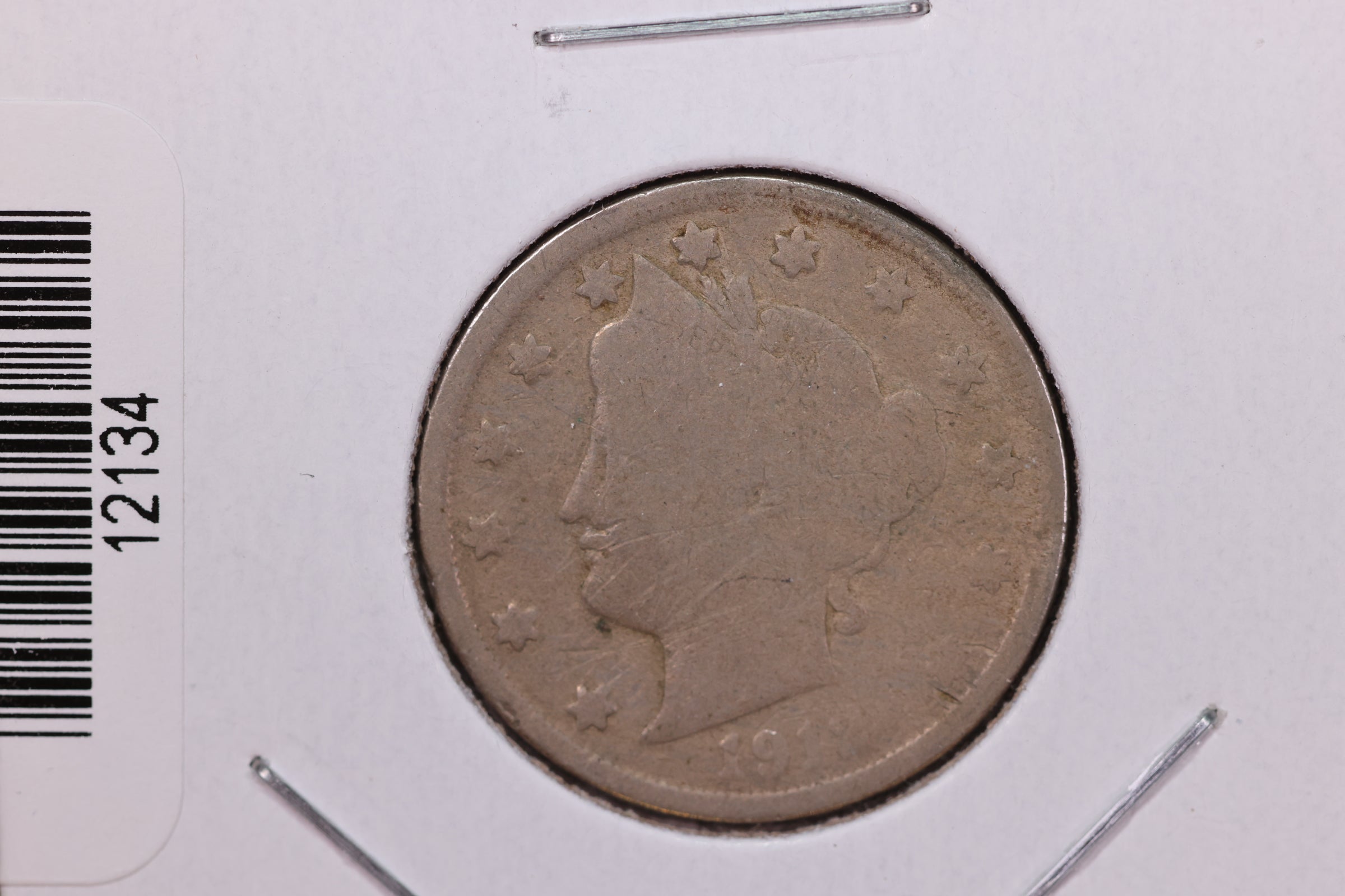 1912 Liberty Nickel, Affordable Circulated Coin. Store #12134