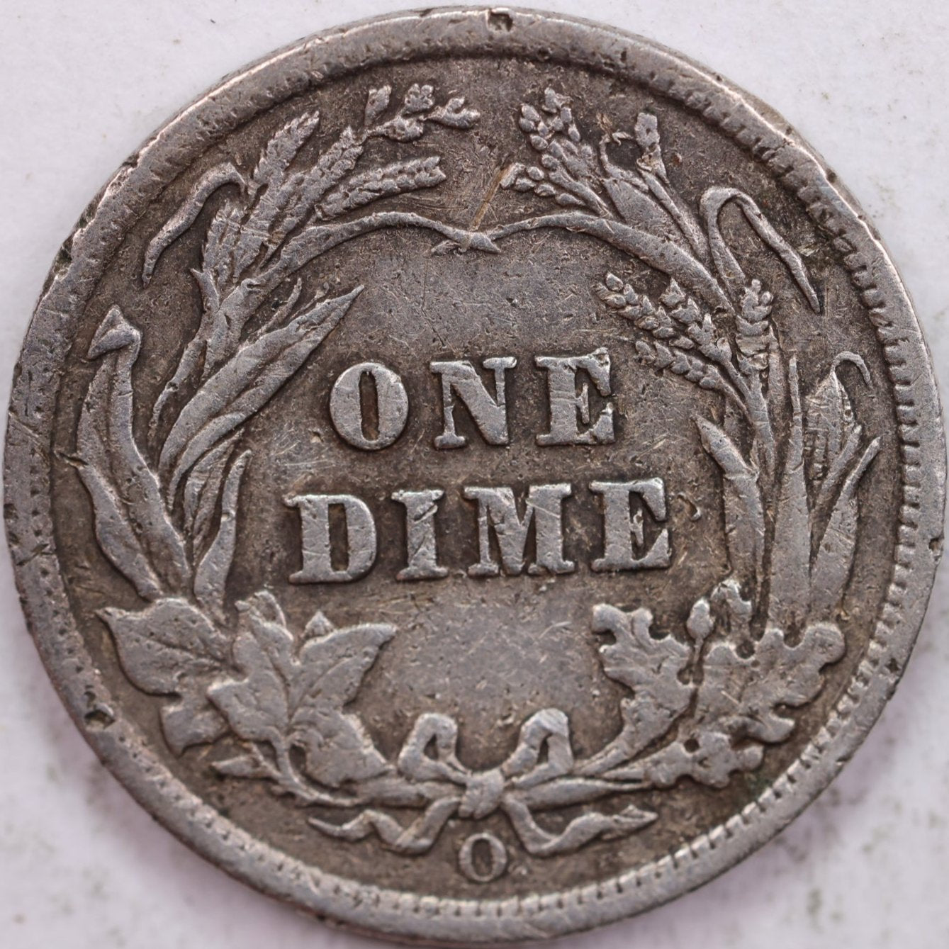 1905-O Barber Silver Dime, Fine Circulated Coin, Store #d905N01